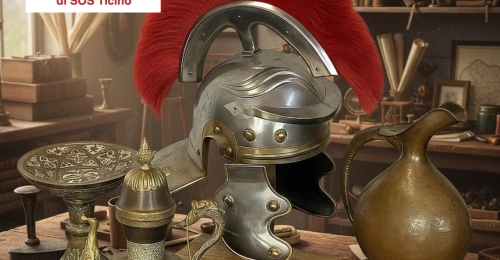 Elmetto da centurione e bronzi antichi