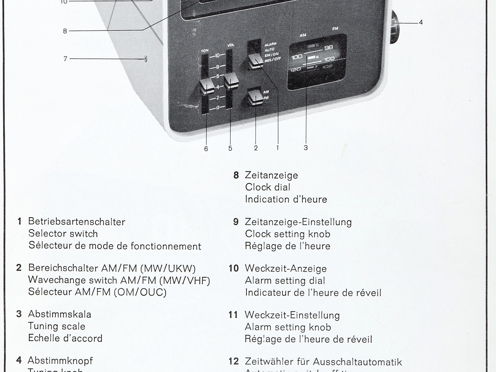 Radiosveglia Vintage Elac RD100 5