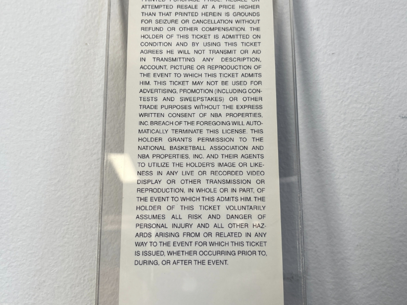 Biglietto delle NBA Finals 1998 3