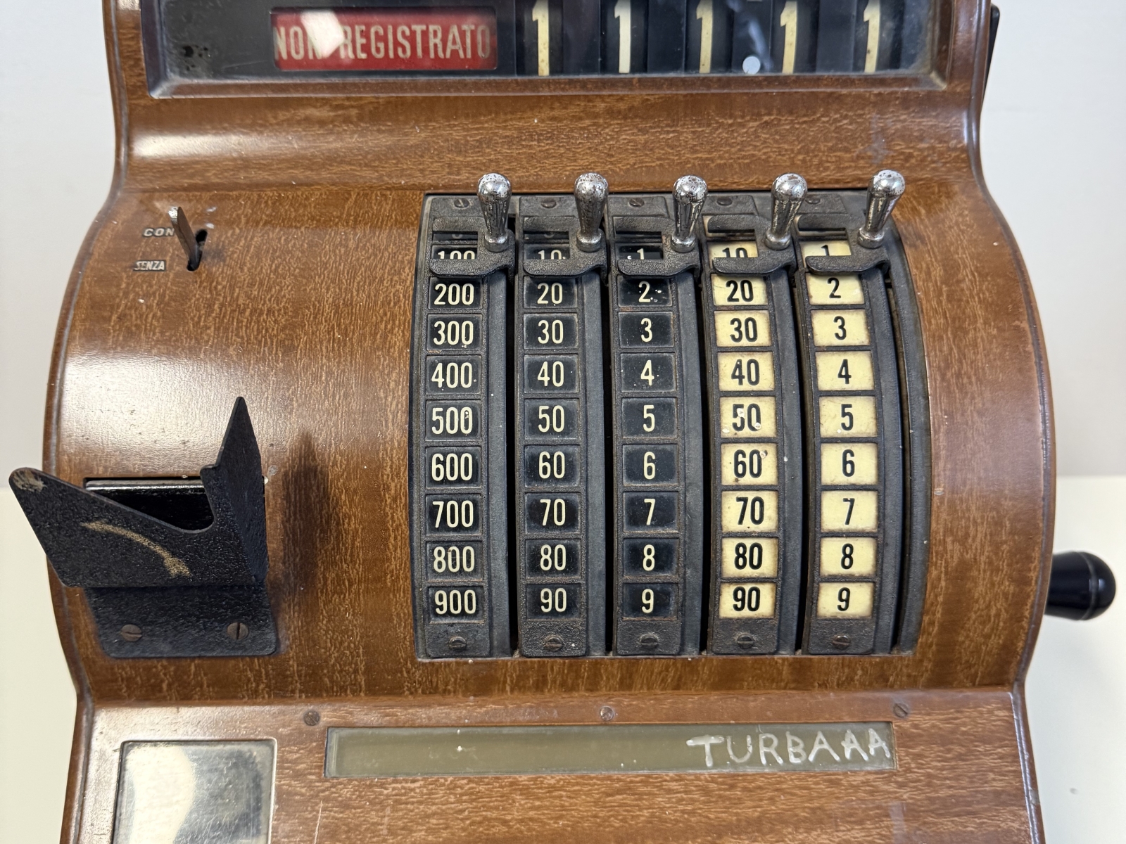 Registratore di cassa vintage National Cash Register Company 6