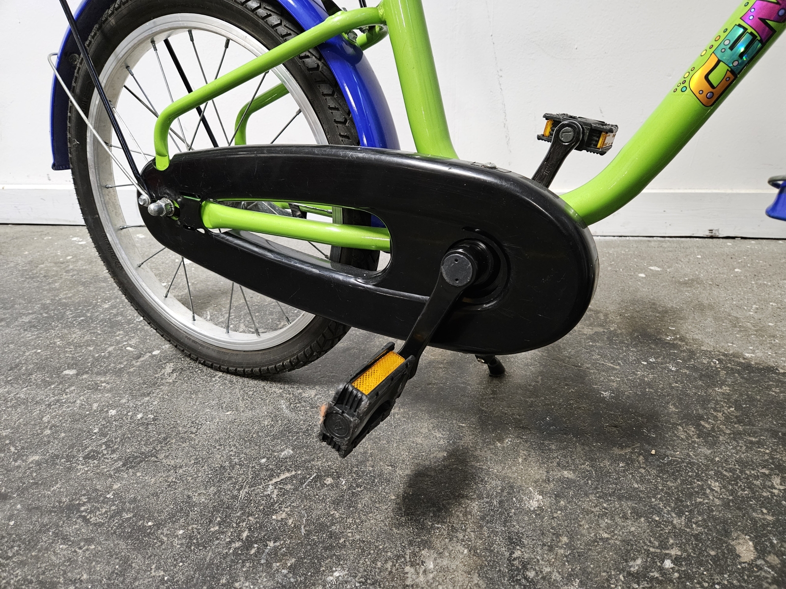 Bicicletta Bambino/a 18 pollici – Colore Verde/Blu 4