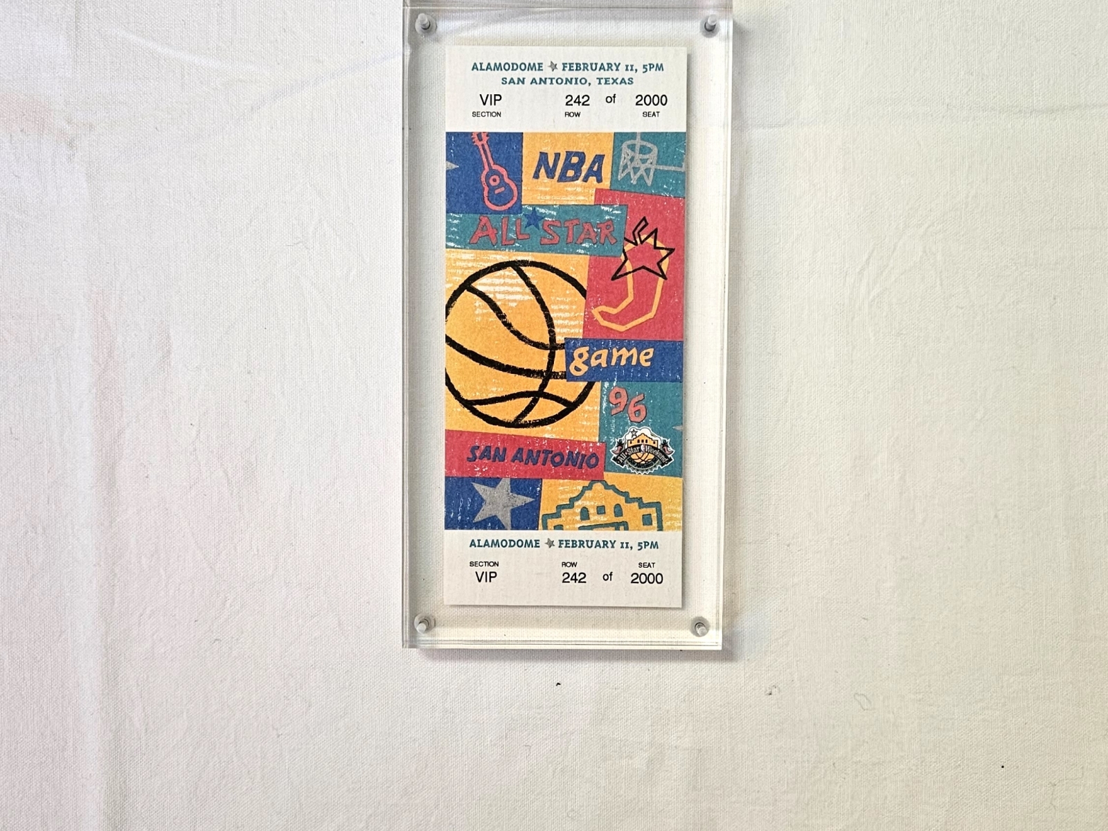 Biglietto delle NBA All-Star Game 1996 2