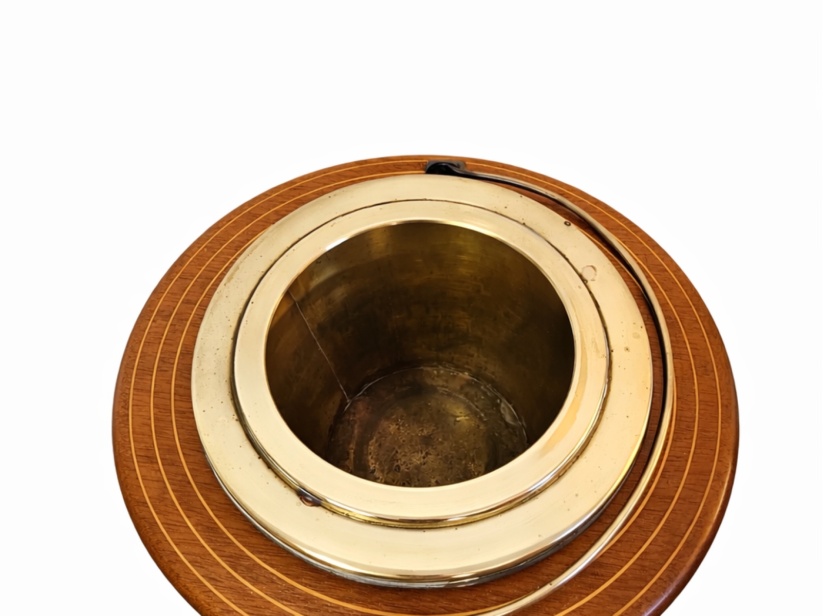 Bollitore / teiera decorativa in ottone con base in legno – stile vintage 4