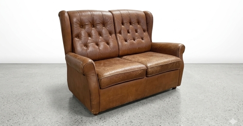 Divano Vintage Chesterfield in Vera Pelle &ndash; Stile Classico Inglese