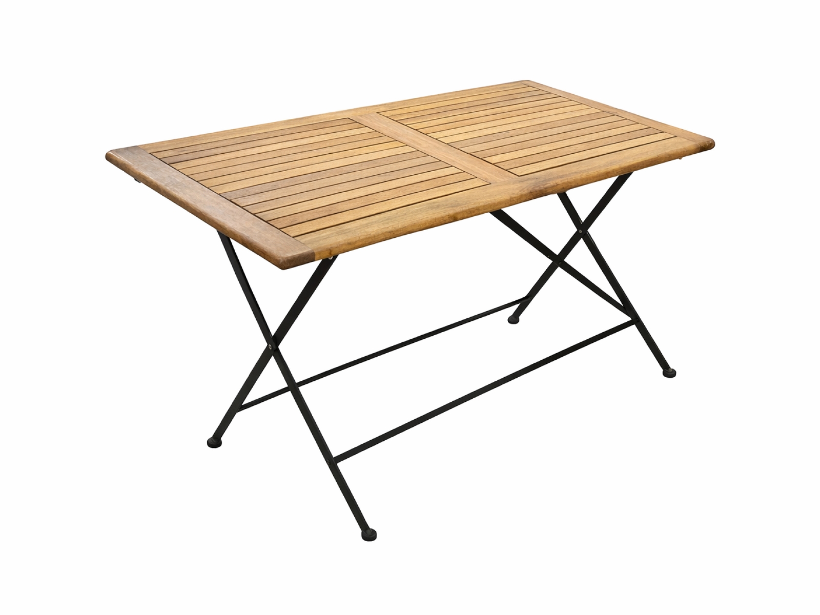 Tavolo da Giardino Pieghevole – Legno e Metallo Stile Bistrot 2
