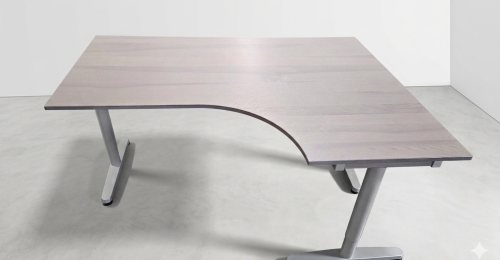 Scrivania angolare IKEA GALANT Grigia Altezza regolabile