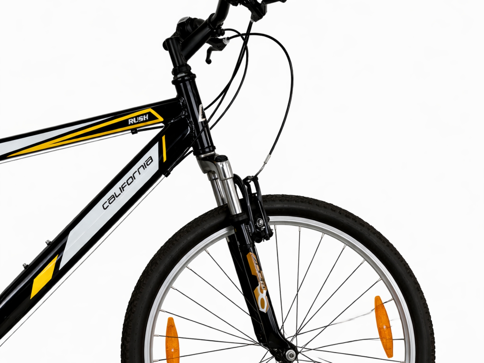 Bicicletta MTB nera con dettagli gialli (nr. 35) 3