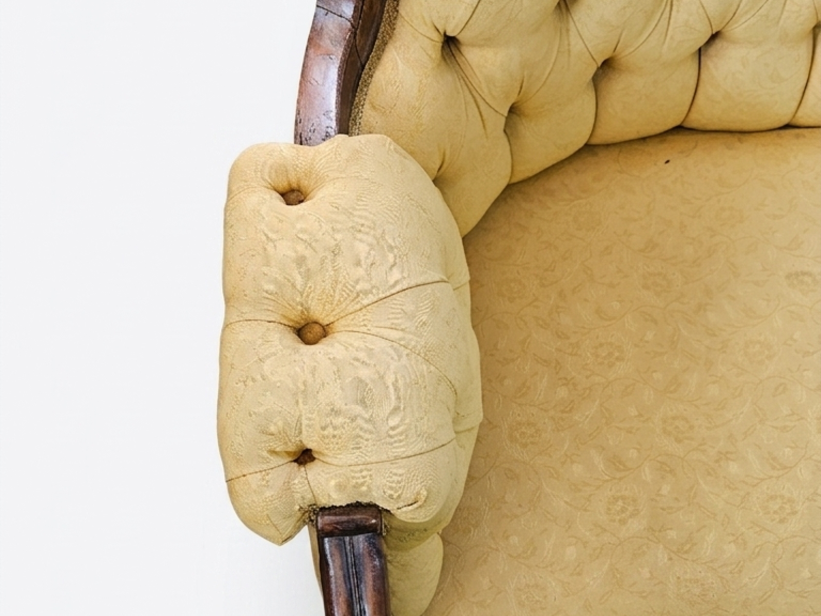 Splendido Divanetto Antico Stile Rococò Vittoriano 4