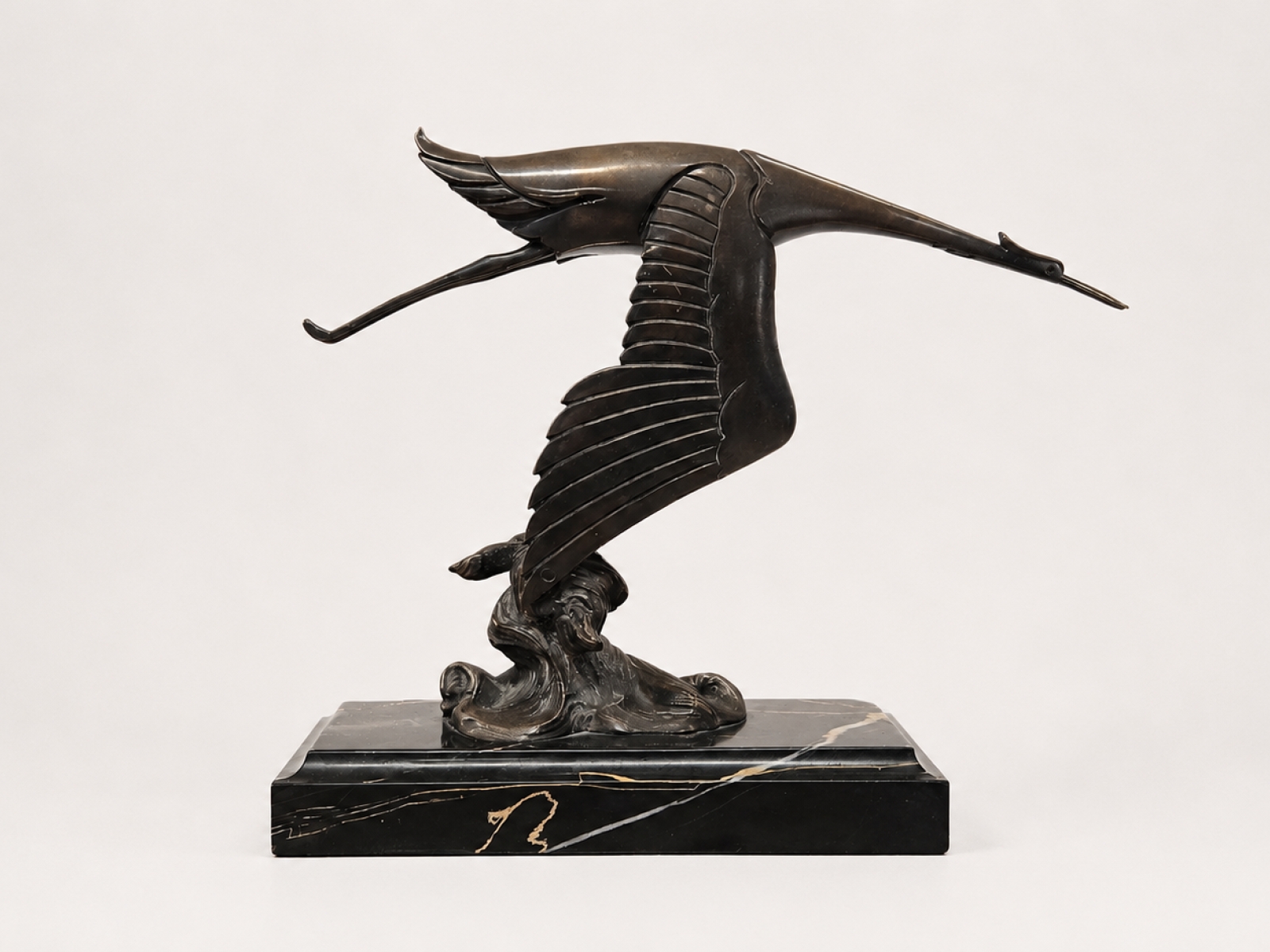 La Cicogne - Scultura Art Déco 4