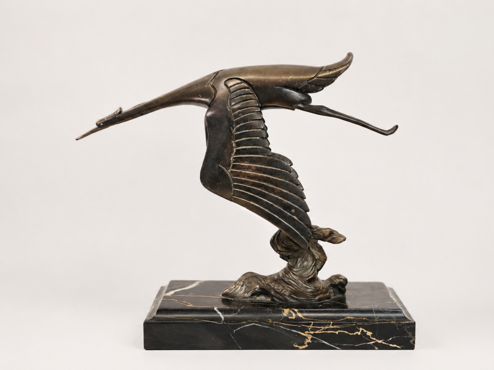 La Cicogne - Scultura Art Déco 5