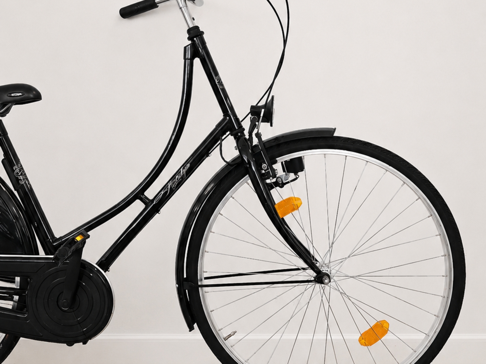 Bicicletta da città olandese nera (nr. 2) 5