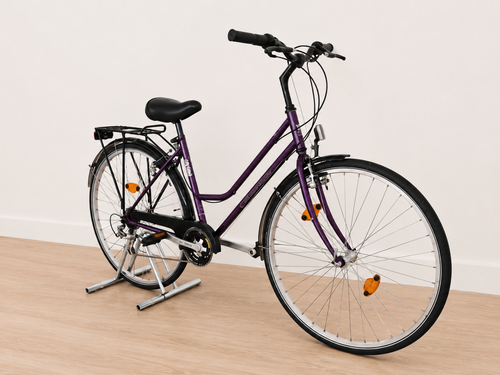 Bicicletta da città donna viola – 28