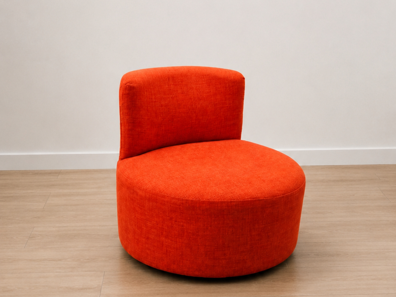 POLTRONA DESIGN MODERNA GIREVOLE ARANCIONE 3