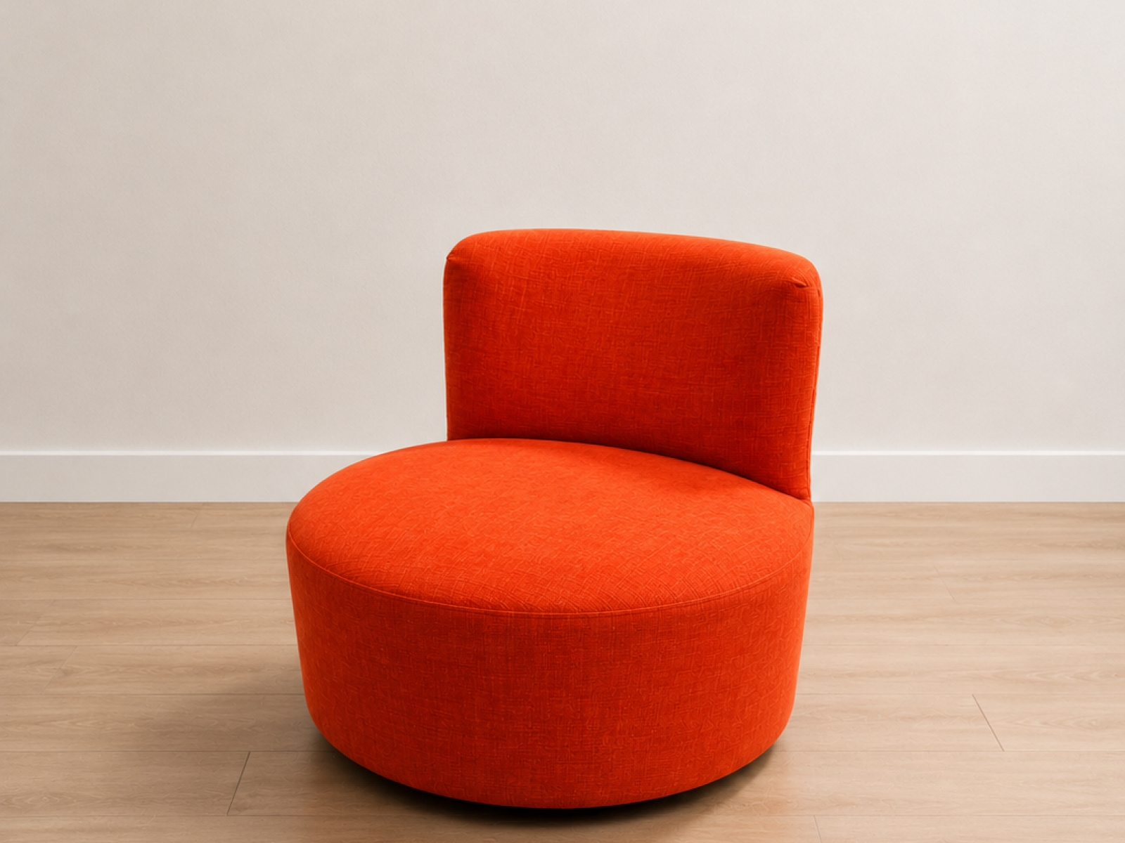 POLTRONA DESIGN MODERNA GIREVOLE ARANCIONE 4
