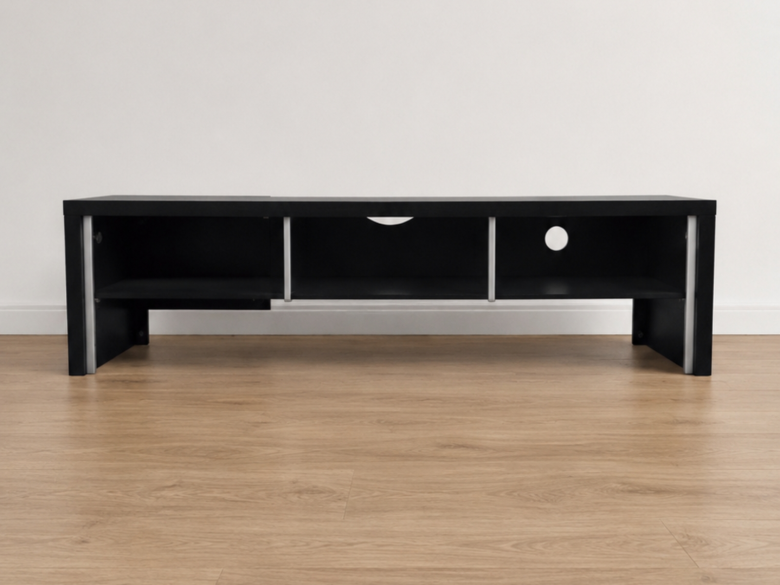 Mobile TV basso nero – Design moderno – 150 × 49 × 40 cm 2
