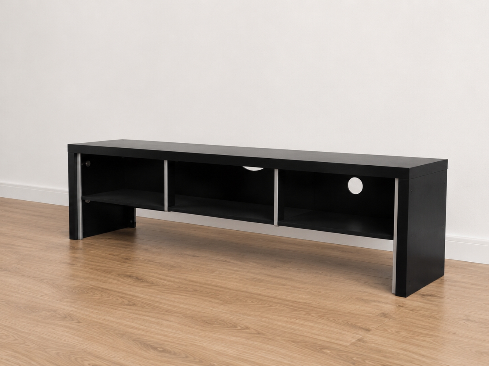 Mobile TV basso nero – Design moderno – 150 × 49 × 40 cm 3