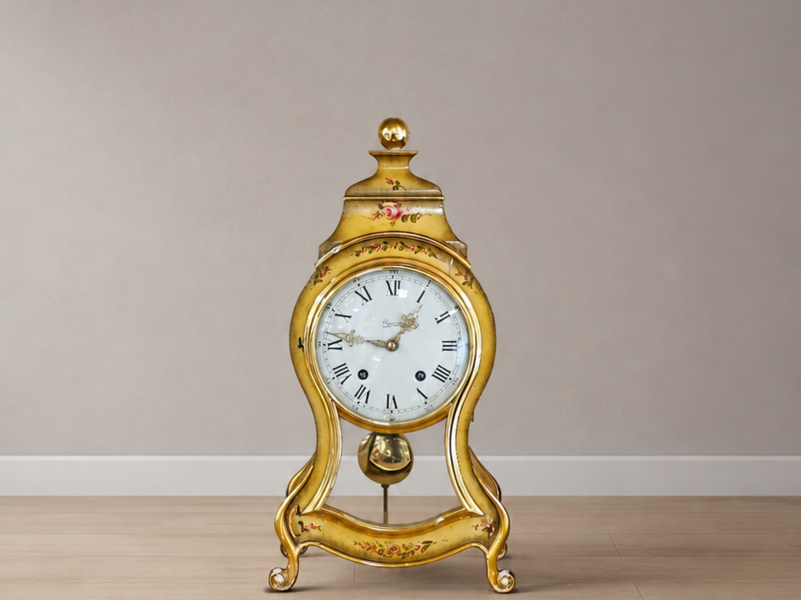 Orologio da tavolo antico a pendolo – stile Rococò 2