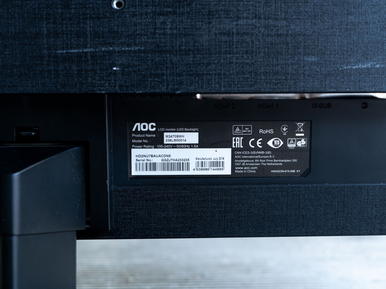 Monitor AOC M2470SWH 24