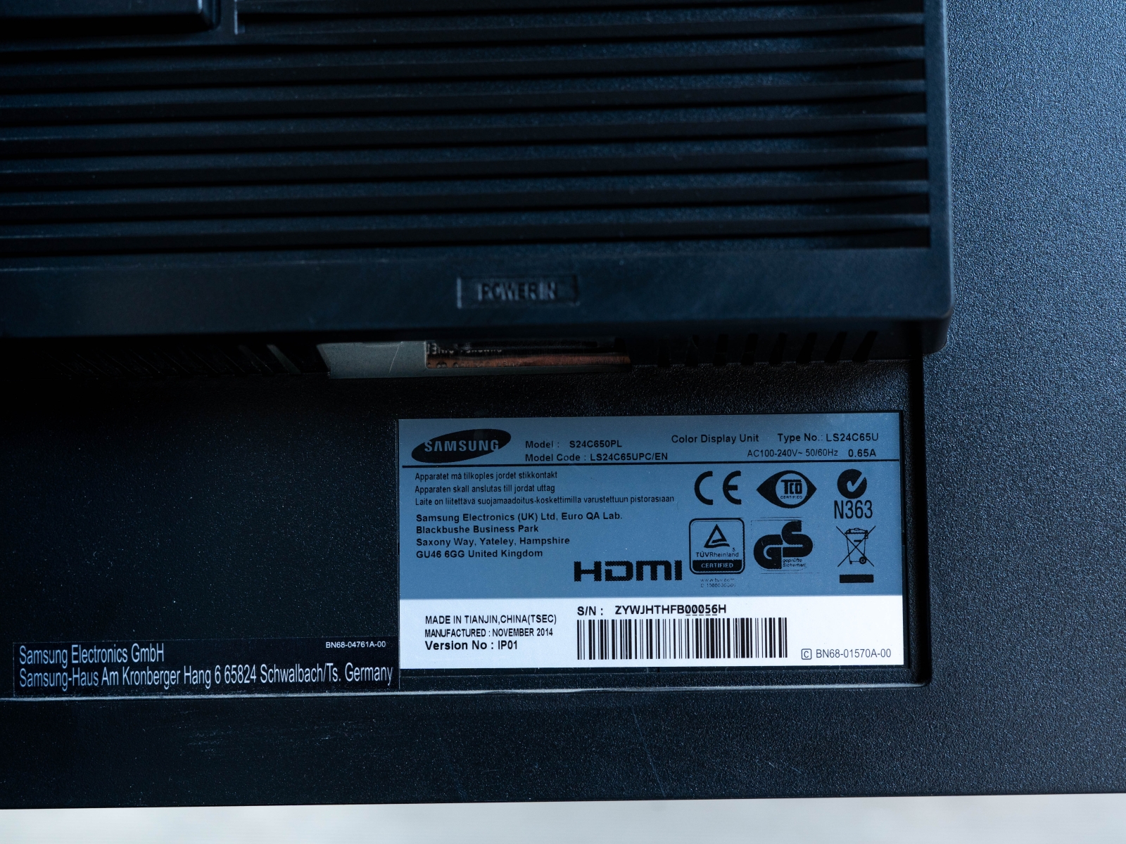Monitor Samsung S24C650PL 24