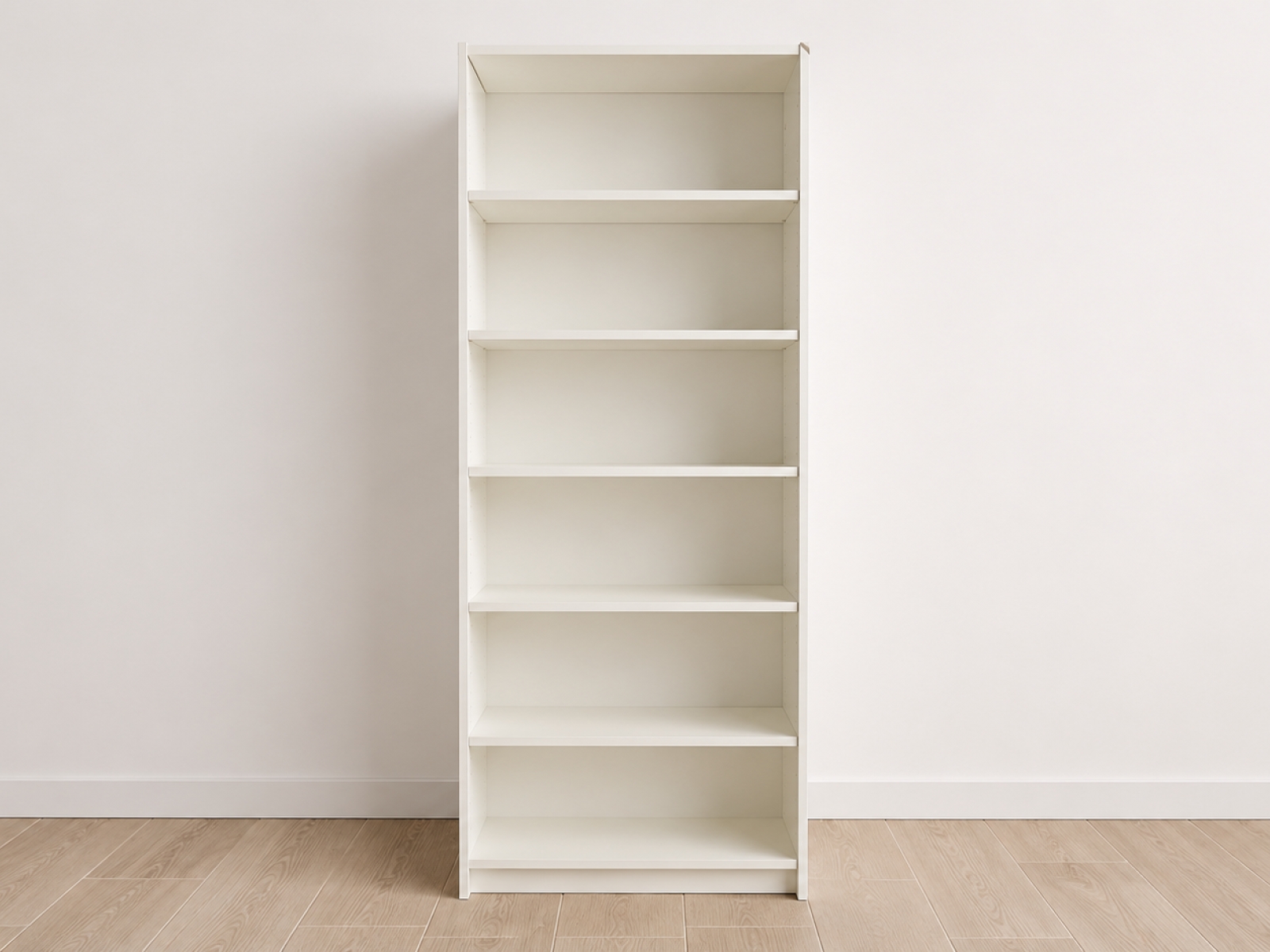 Libreria bianca Ripiani regolabili – H 202 × L 80 × P 28 cm 2