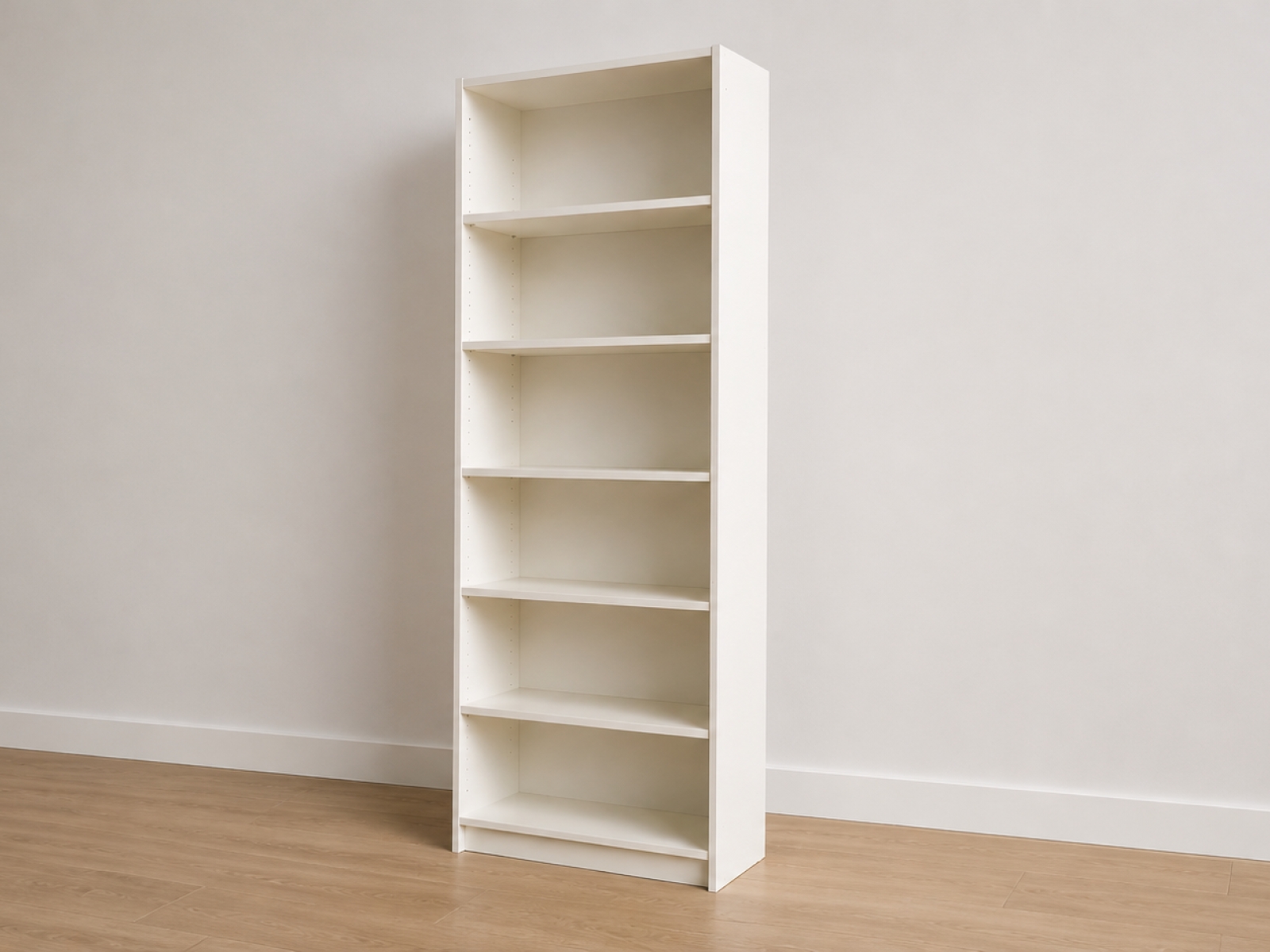 Libreria bianca Ripiani regolabili – H 202 × L 80 × P 28 cm 3