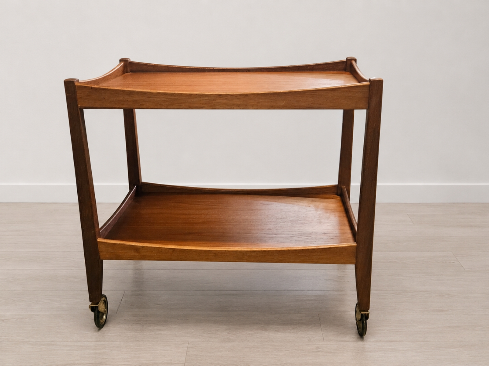 Carrello da tè/bar vintage in teak – Design Mid-Century  2