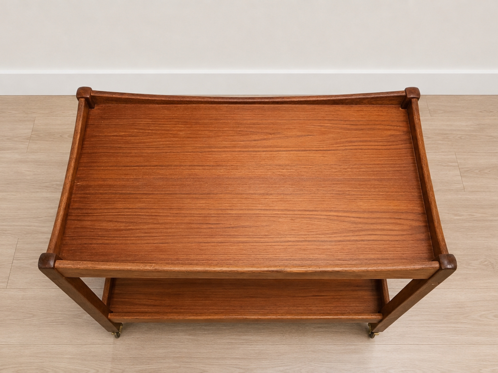Carrello da tè/bar vintage in teak – Design Mid-Century  3