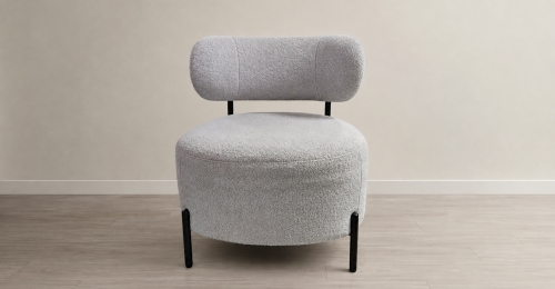 Poltrona moderna in boucl&eacute; &ndash; design elegante e contemporaneo