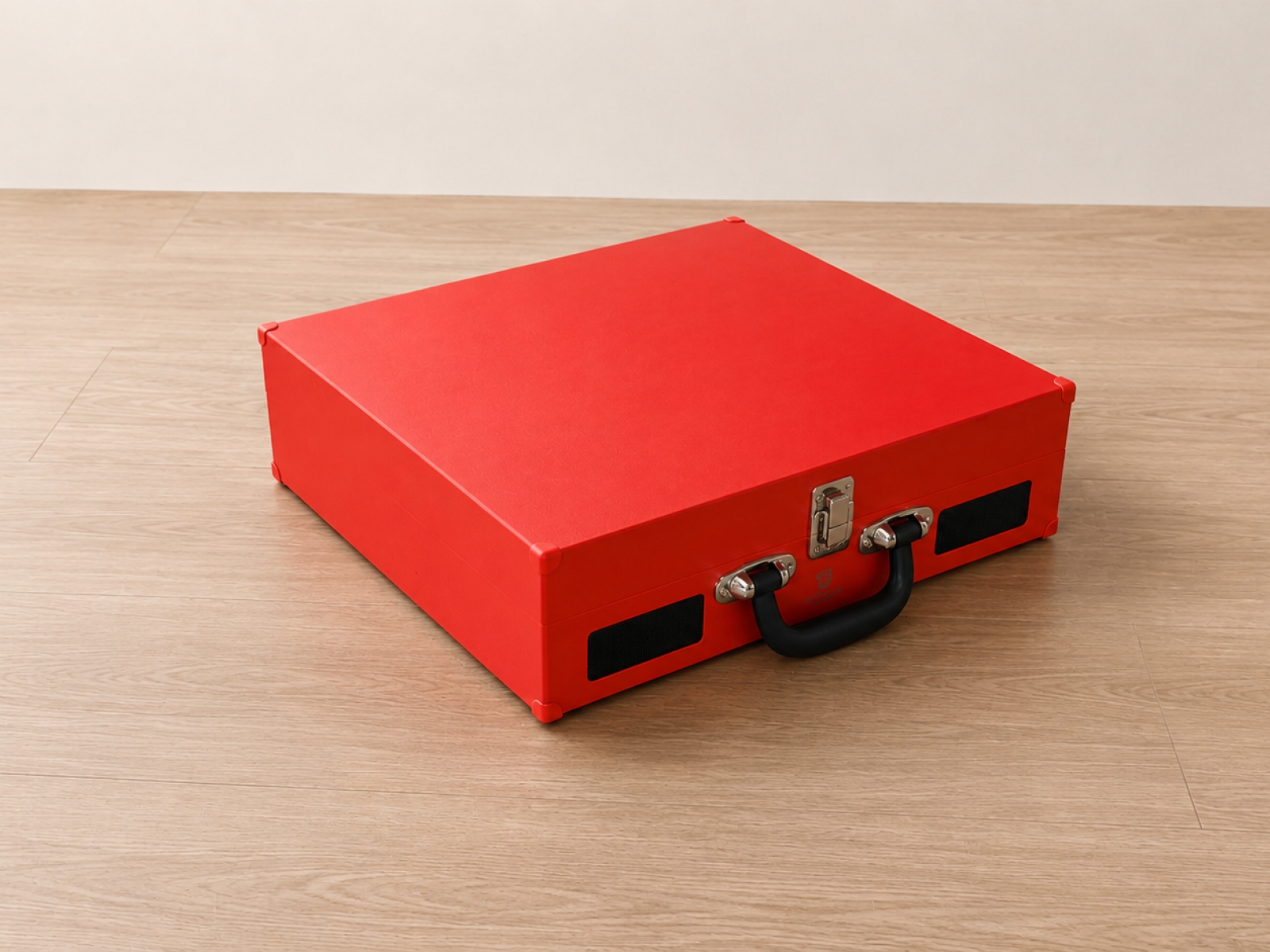 Giradischi vintage portatile rosso – stile valigetta 3