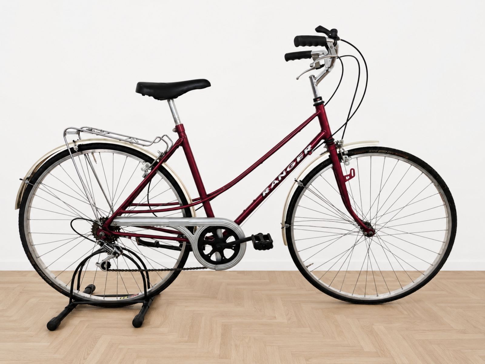 Bicicletta da città RANGER – telaio rosso bordeaux (Nr. 28) 2