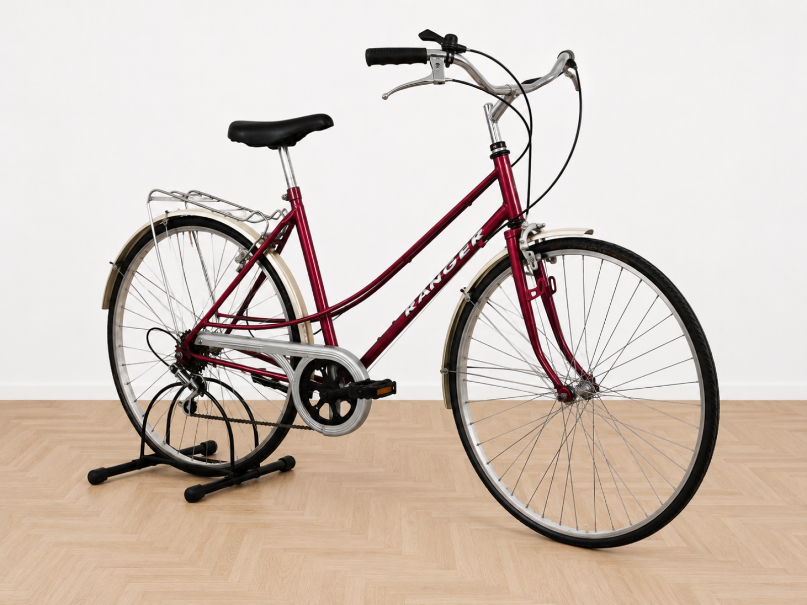 Bicicletta da città RANGER – telaio rosso bordeaux (Nr. 28) 3