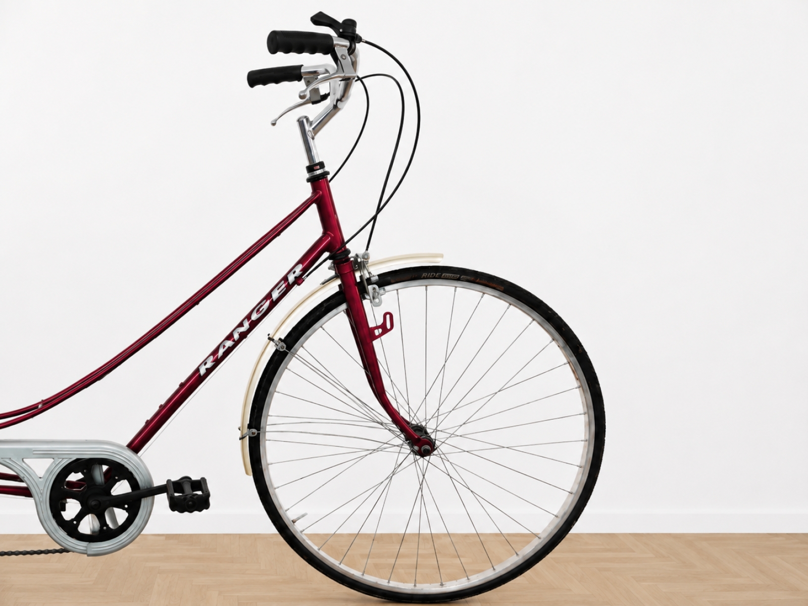 Bicicletta da città RANGER – telaio rosso bordeaux (Nr. 28) 4