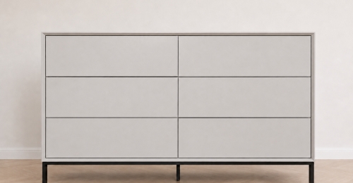 Com&ograve; Conforama Mouse grigio 6 cassetti