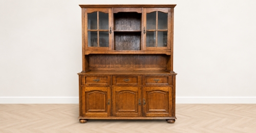 Credenza / buffet in legno con vetrine &ndash; stile classico