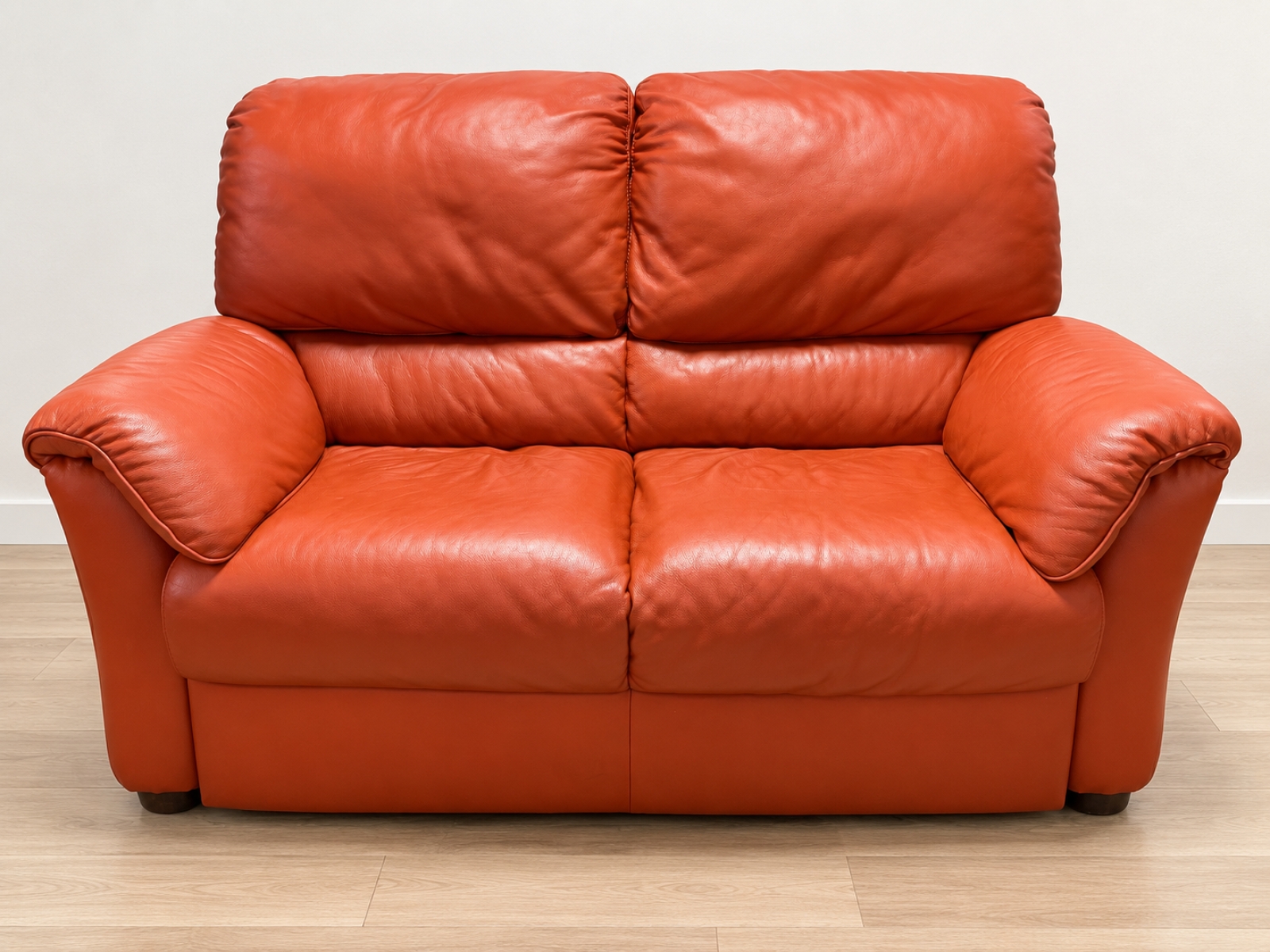 Divano Natuzzi Editions 2 posti in pelle cognac 2