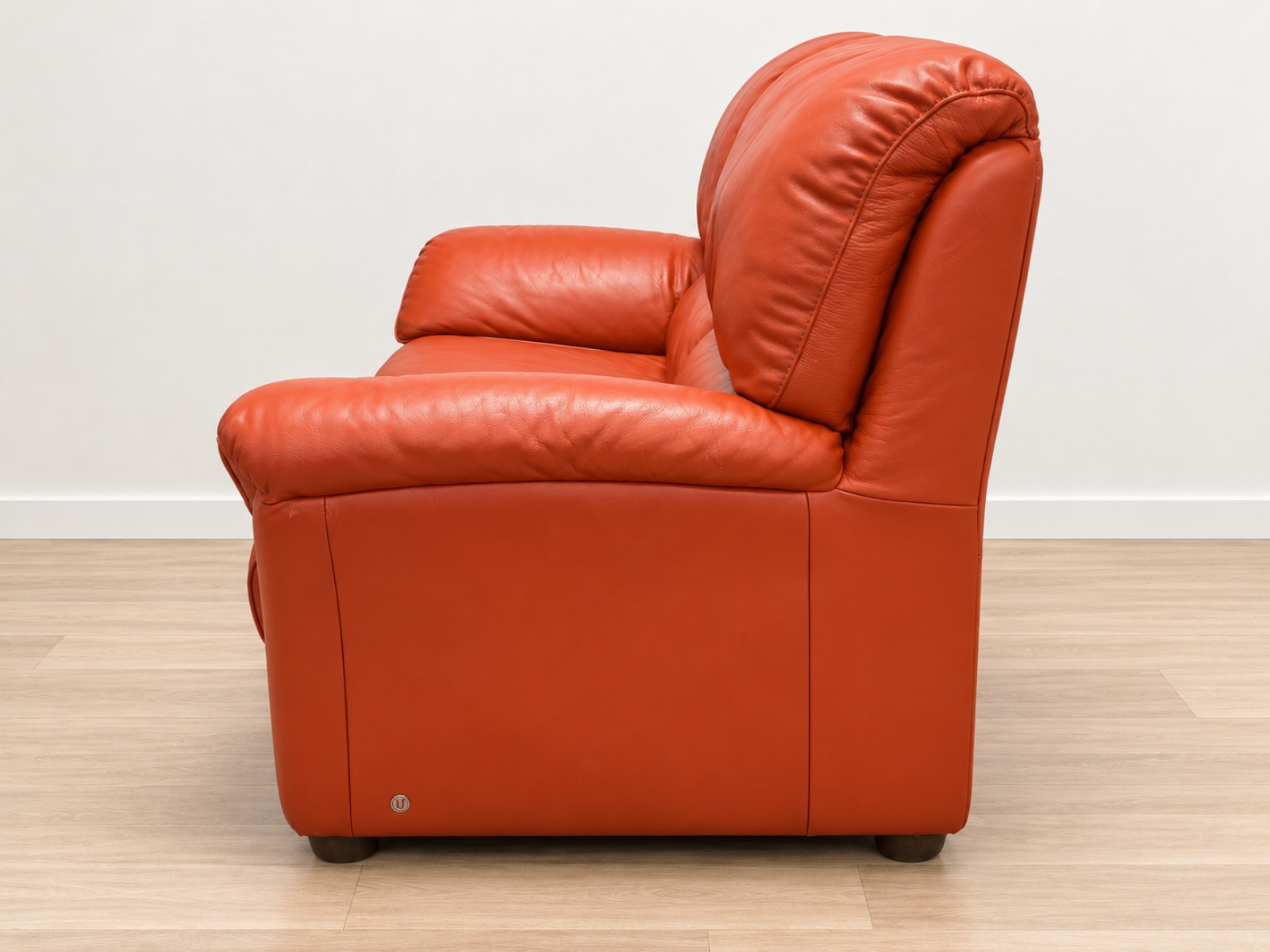 Divano Natuzzi Editions 2 posti in pelle cognac 3