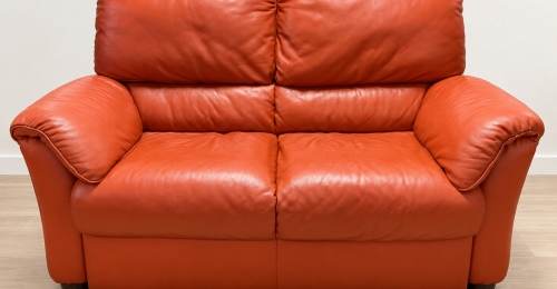 Divano Natuzzi Editions 2 posti in pelle cognac