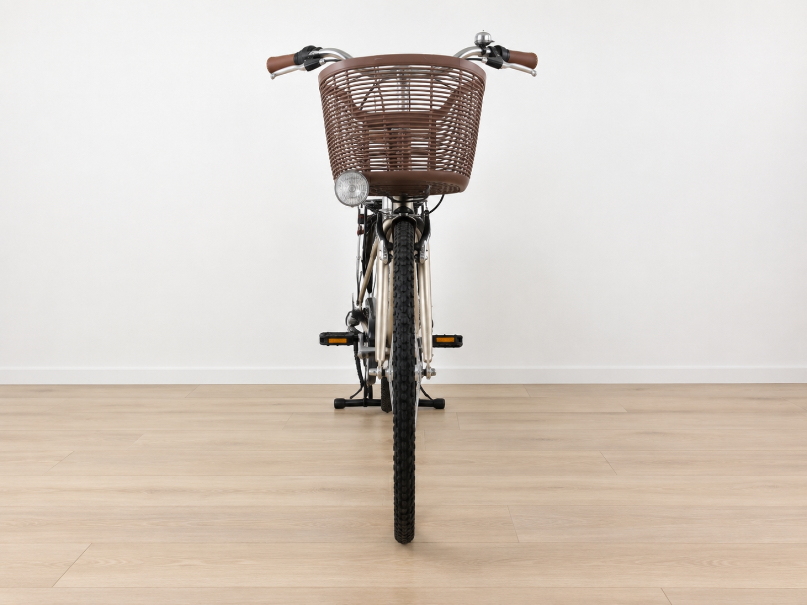 City bike California Vista color champagne con cestino (Nr. 57) 6