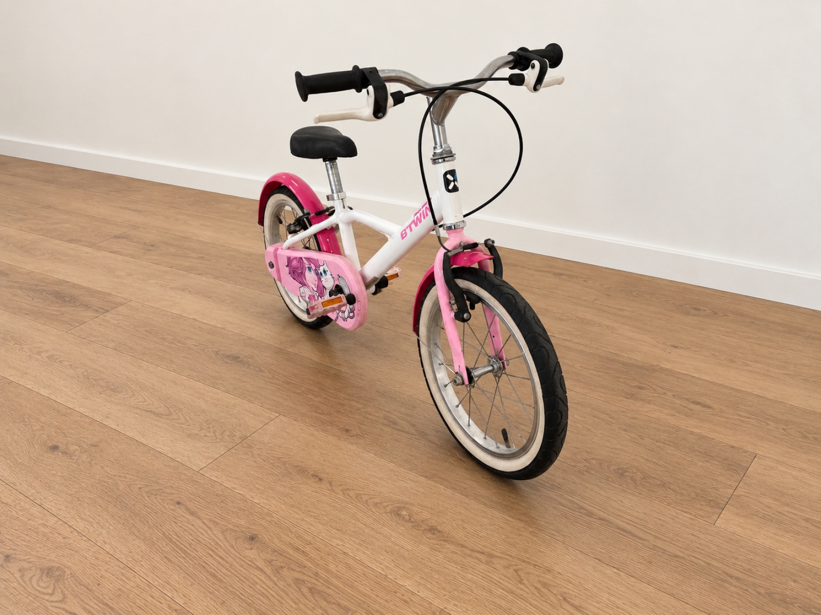 Bicicletta da bambina B’TWIN – bianca e rosa (Nr. 6) 3