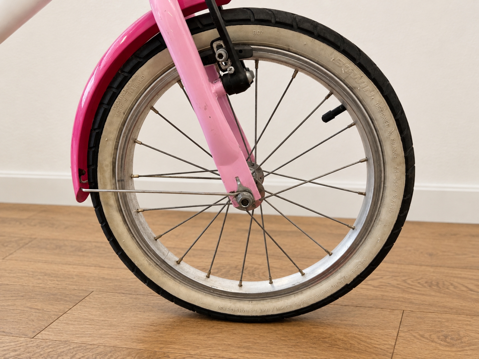 Bicicletta da bambina B’TWIN – bianca e rosa (Nr. 6) 4
