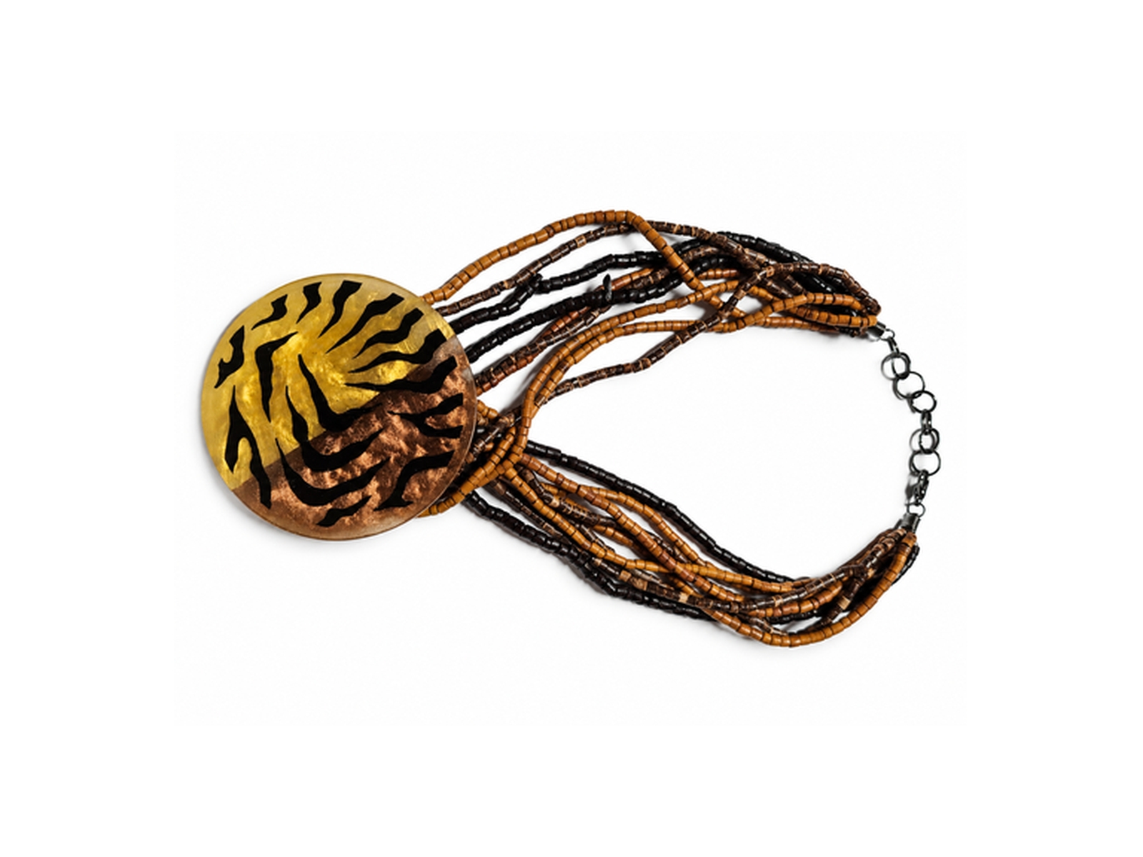 Collana multificilo con grande pendente decorativo (58pz) 2