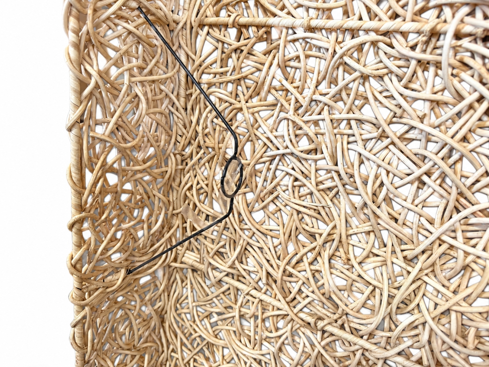 Set di 2 pannelli decorativi in rattan intrecciato 4
